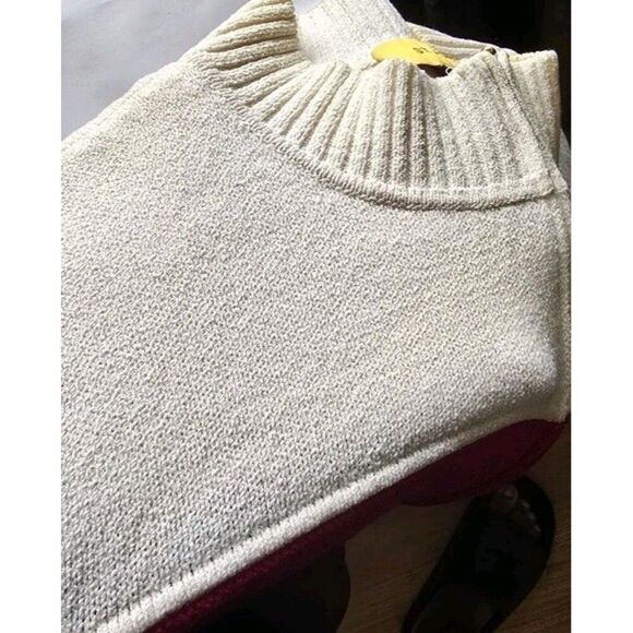 St. John Collection Wool Blend Size XL Color Block Zip-Up Cardigan Sweater - Picture 12 of 14